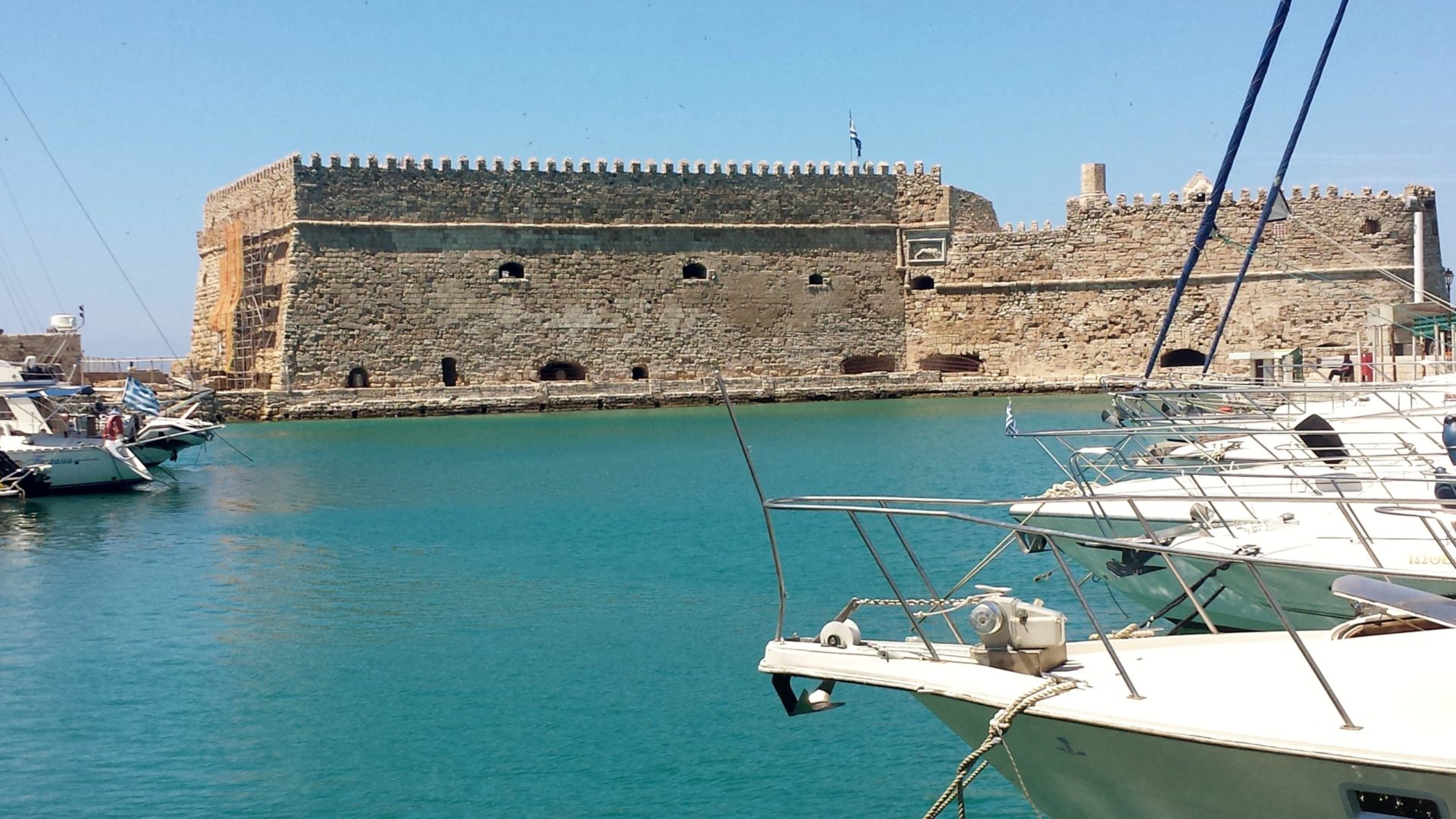 Wassertemperatur Heraklion: Hafenfestung Koules am venezianischen Hafen (Rocca al Mare)